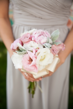 Pink and Cream Bridesmaid Bouquet