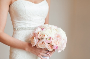 Pink and Ivory Bridal Bouquet