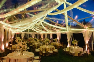 Reception Under Clear Tent