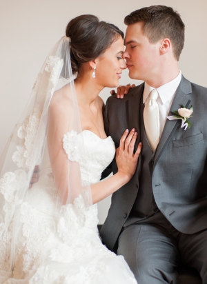 Romantic Bridal Gown and Veil