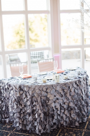 Silver Textured Linens