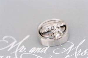 Sparkly Platinum Wedding Rings