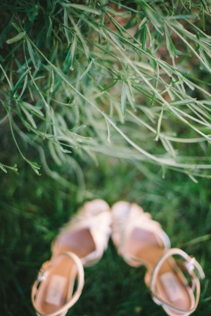Strappy Nude Bridal Sandals