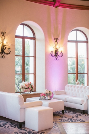 White Lounge Area at Wedding