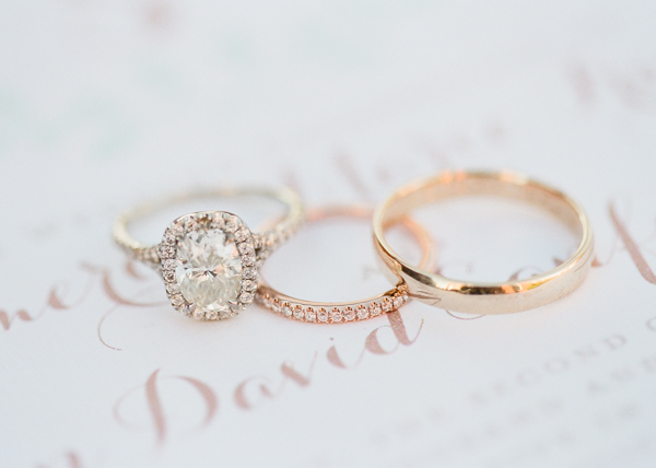 White and Gold Wedding Rings