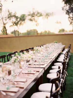 Backyard Wedding Estate Tables