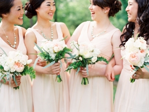 Bridesmaids in Pale Pink