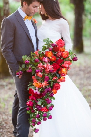 Colorful Cascading Bouquet By Ken Boek