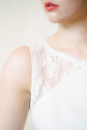 Embroidered Lace Detailing on Gown