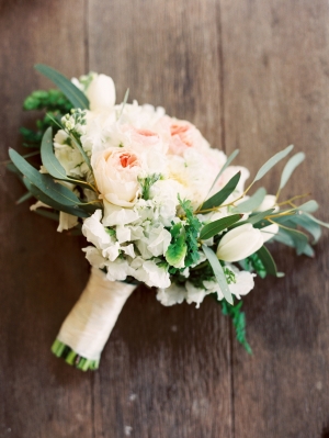 Greenery and Rose Bridal Bouquet