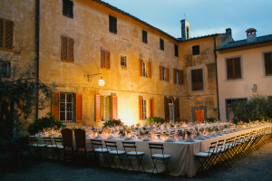 Outdoor Evening Reception in Italy