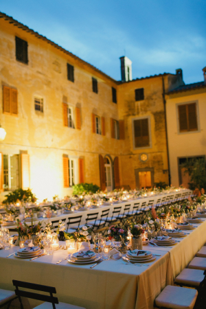 Outdoor Italian Wedding Reception