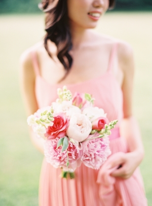 Pink and Peach Floral Bouquet