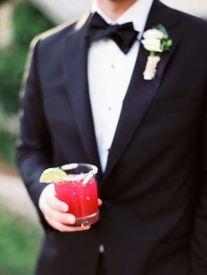 Pomegranate Lime Wedding Cocktail
