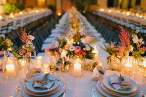 Romantic Florals at Italian Wedding Reception
