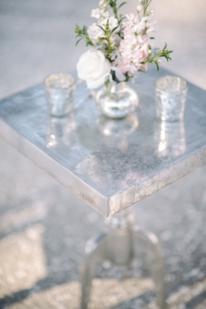 Silver and Lavender Wedding Lounge Area
