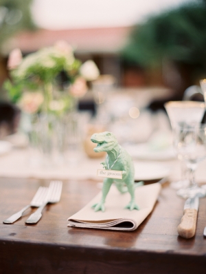 Wedding Place Setting with Animals