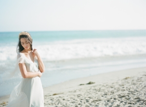 Beach Bride in Gossamer Gown