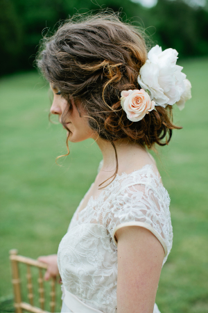 Bride with Flowers in Hair