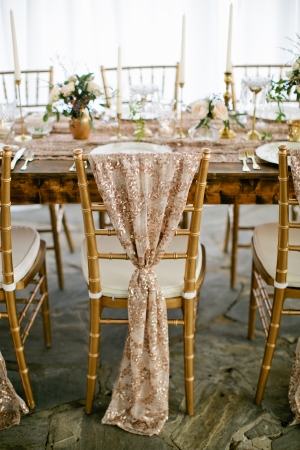 Chair Cover in Rose Gold