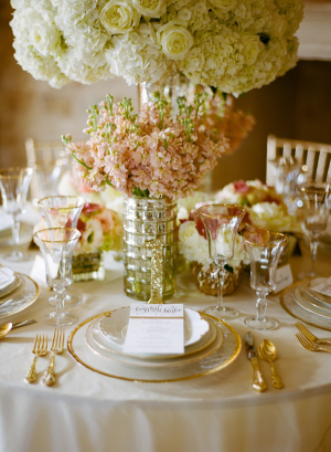 Elegant Gold and Ivory Table