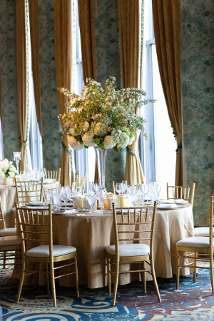Ivory Gold and Green Reception