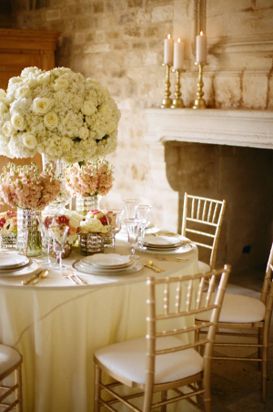 Pale Pink and Gold Wedding Table