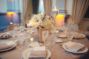Silver and White Reception
