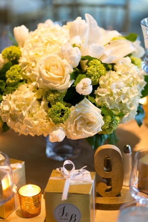 Simple Gold Table Numbers