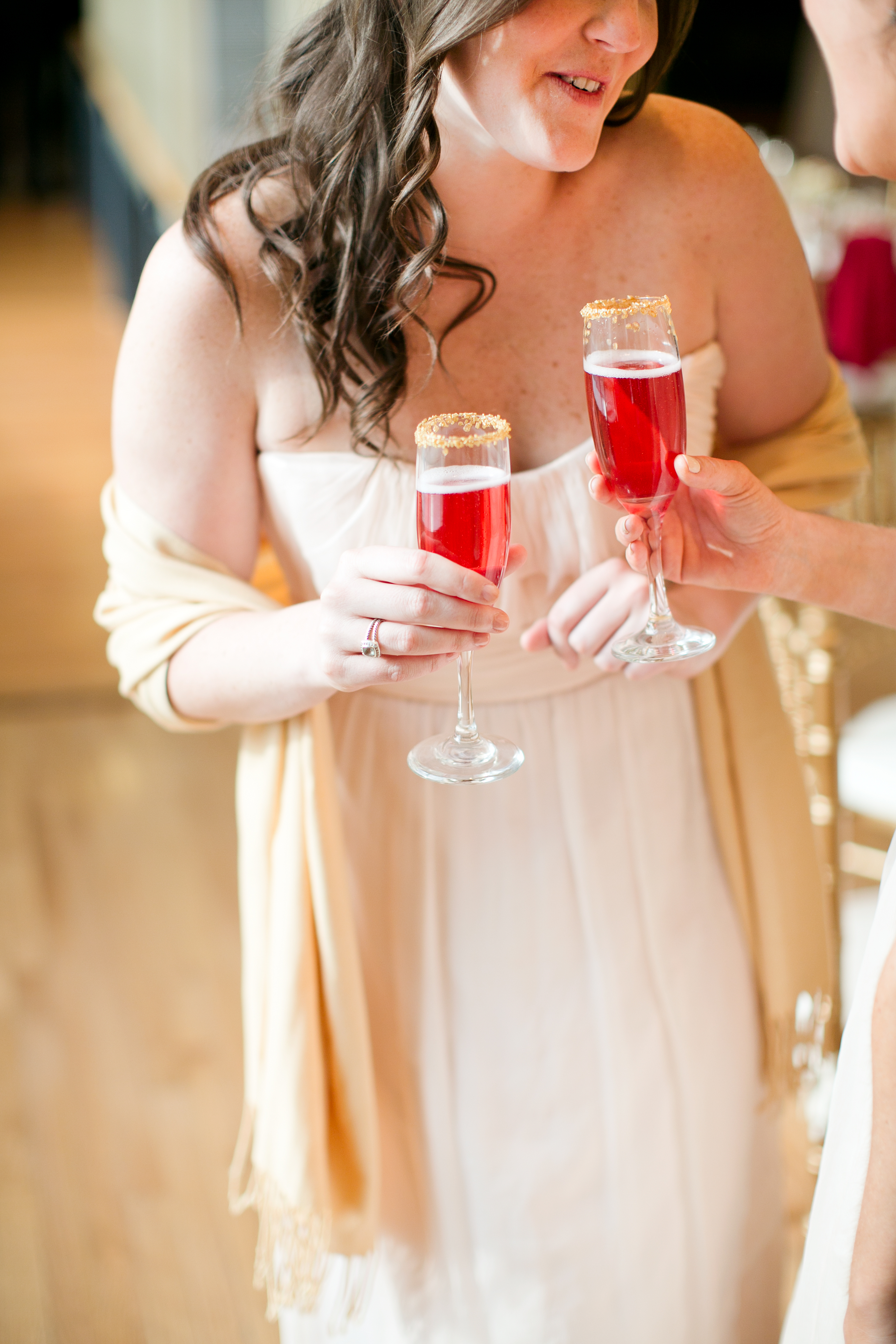 Wedding Guests with Cocktails