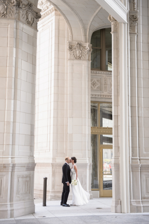 Wrigley Building Chicago Wedding Photos