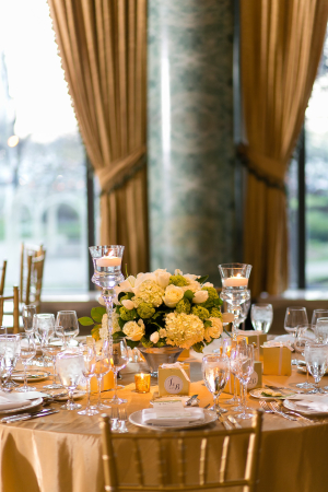 Yellow and Green Spring Centerpiece