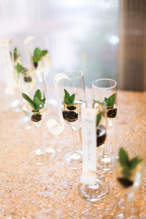 Berries in Champagne Glasses