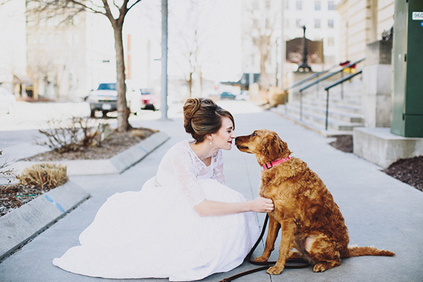 Bride and Dog Photo Ideas