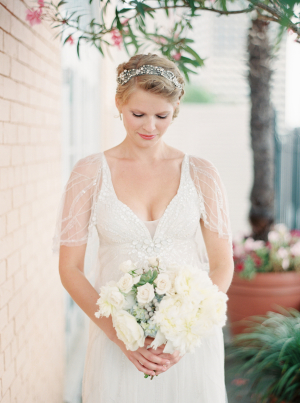 Bride in Vintage Inspired Gown