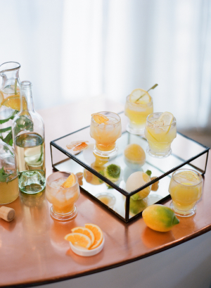 Ginger and Lemon Cocktails