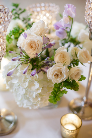 Purple and Ivory Spring Wedding Flowers
