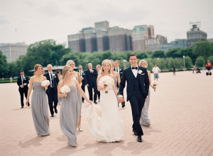 Wedding Party in Grant Park