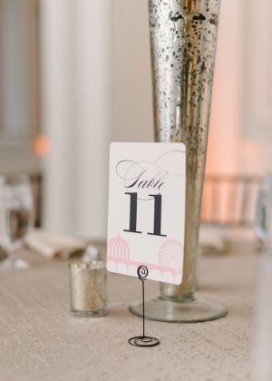Whimsical Reception Table Cards