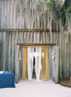 Barn Wedding Entrance
