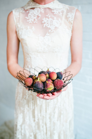 Bride with Fall Fruit
