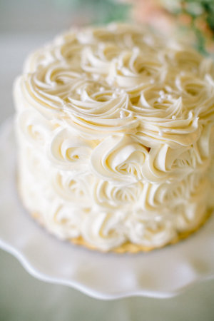 Cake with Icing Rosettes