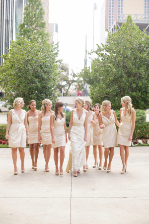 Champagne J Crew Bridesmaids Dresses