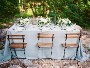 Dusty Blue Wedding Table