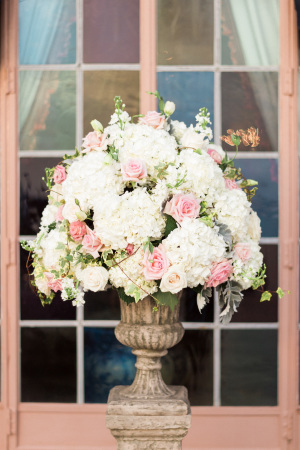 Floral Arrangement in Ivory and Pink