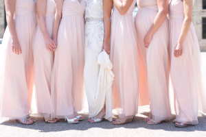 Long Pink Bridesmaids Dresses