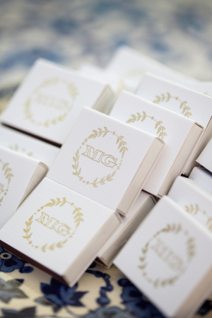 Monogrammed Matches Wedding Favors