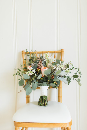 Peach and Green Bouquet