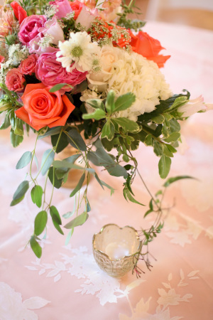 Pink and Coral Wedding Flowers