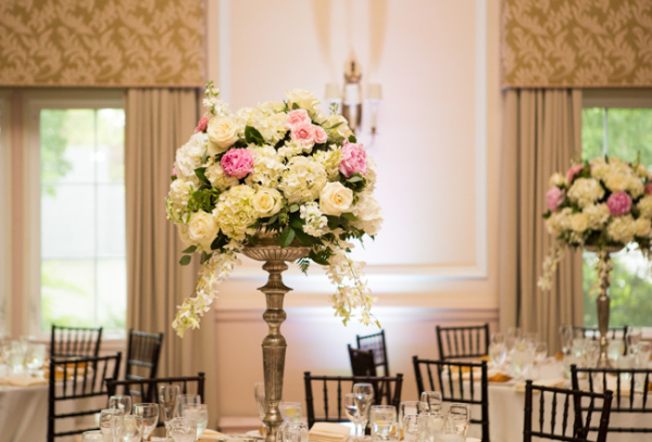 Pink and Ivory Wedding Reception